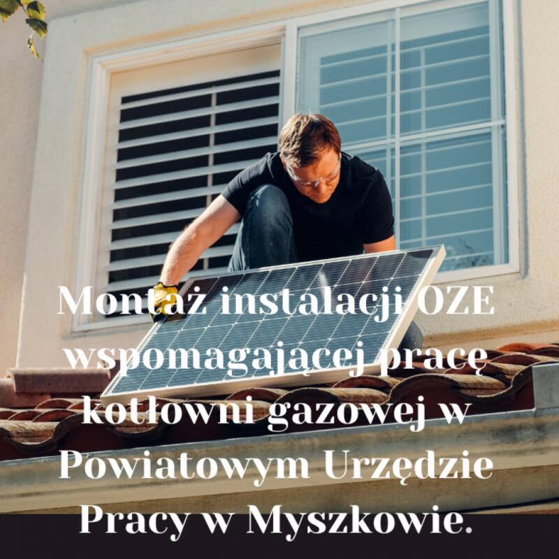 Zdjęcie: Instalacja OZE w PUP