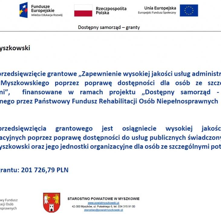 Zdjęcie: Dostępny samorząd - granty