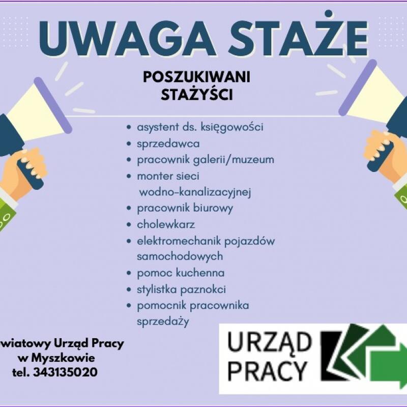 Zdjęcie: uwaga staże!