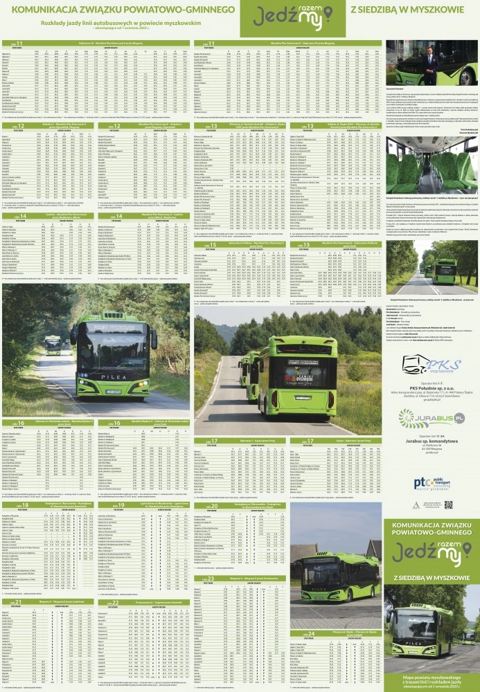 Zdjęcie: mapki sieci komunikacji autobusowej Związku ...
