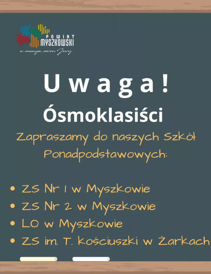 Zdjęcie: Warto wybrać szkoły w Powiecie Myszkowskim